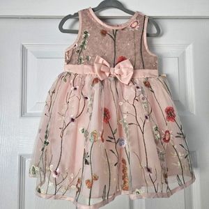 NWT Nanette Lepore toddler Sequin embroidered dress